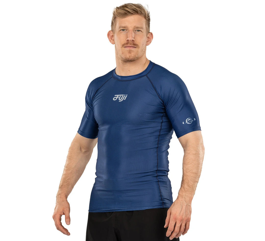 BFCM Jiu Jitsu Flow Tech Short Sleeve Rashguard Blue 3 BFCM Jiu Jitsu Flow Tech Short Sleeve Rashguard Blue