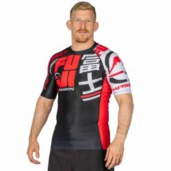 Deelux Kassen Short Sleeve Rashguard Red Jiu Jitsu 2 Deelux Kassen Short Sleeve Rashguard Red Jiu Jitsu