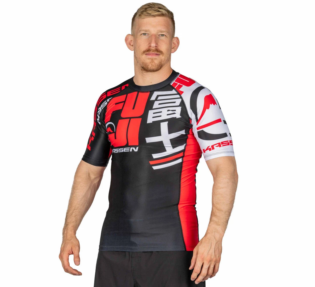 Deelux Kassen Short Sleeve Rashguard Red Jiu Jitsu Deelux Kassen Short Sleeve Rashguard Red Jiu Jitsu