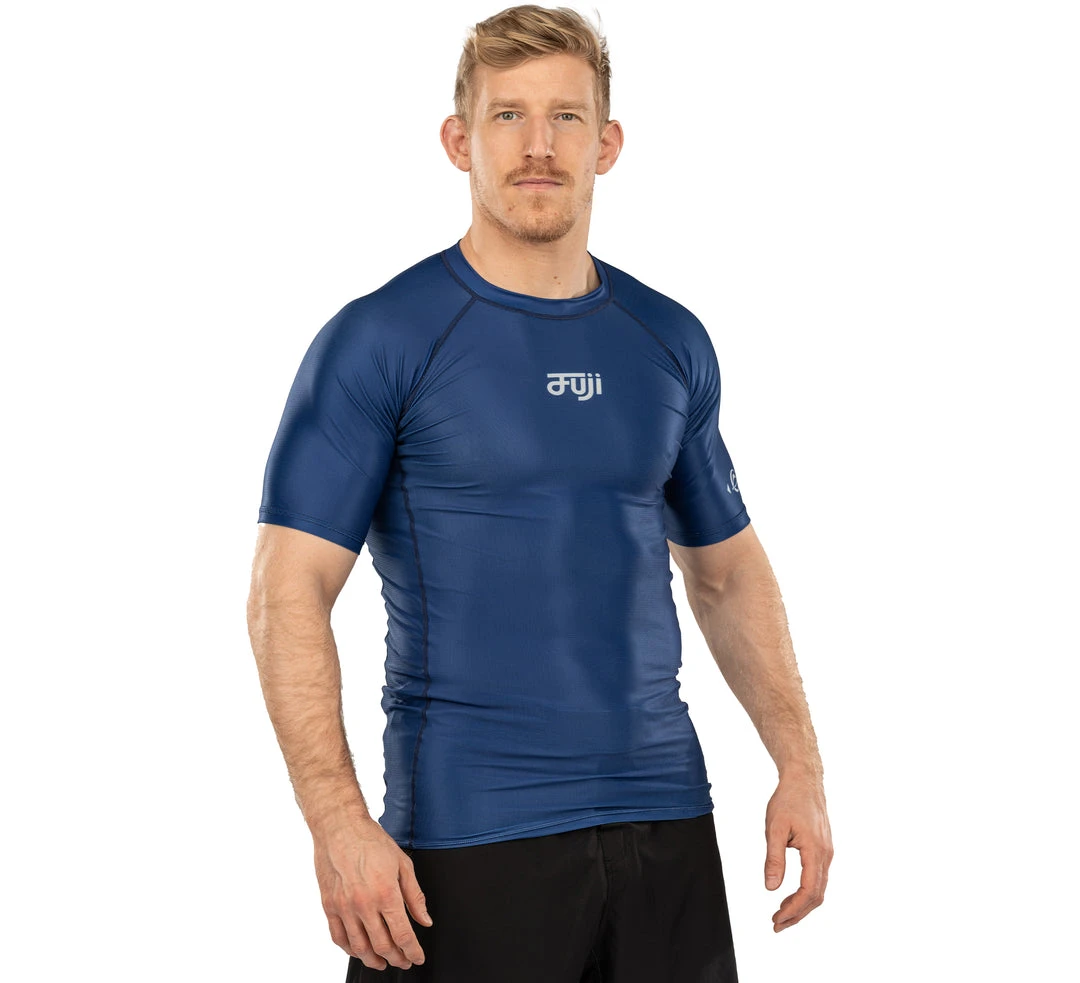 BFCM Jiu Jitsu Flow Tech Short Sleeve Rashguard Blue 2 BFCM Jiu Jitsu Flow Tech Short Sleeve Rashguard Blue