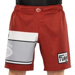 IMatt Sportswear Electric Grappling Maroon Fight Shorts Jiu Jitsu