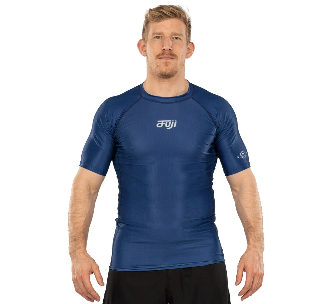 BFCM Jiu Jitsu Flow Tech Short Sleeve Rashguard Blue 8 BFCM Jiu Jitsu Flow Tech Short Sleeve Rashguard Blue