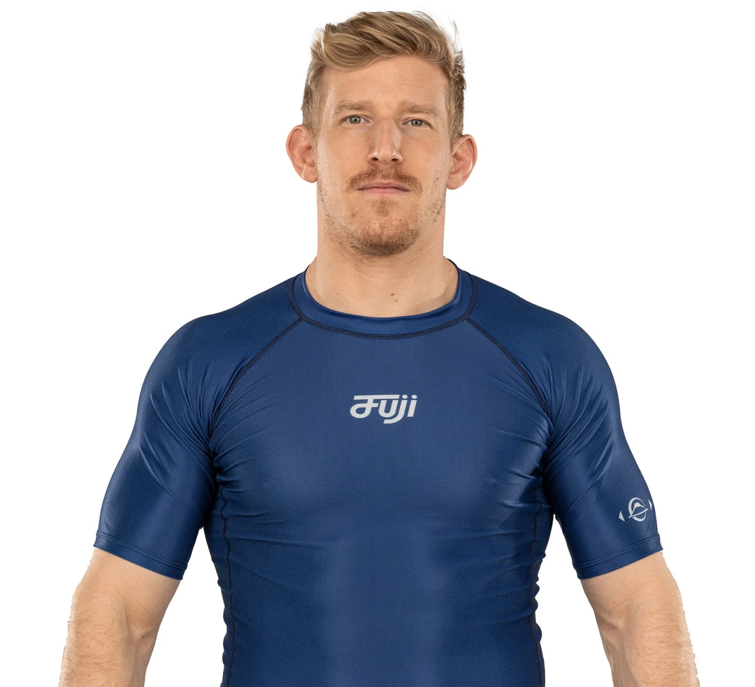 BFCM Jiu Jitsu Flow Tech Short Sleeve Rashguard Blue 1 BFCM Jiu Jitsu Flow Tech Short Sleeve Rashguard Blue