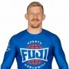 Blowout Outlet Retro Long Sleeve Rashguard Blue