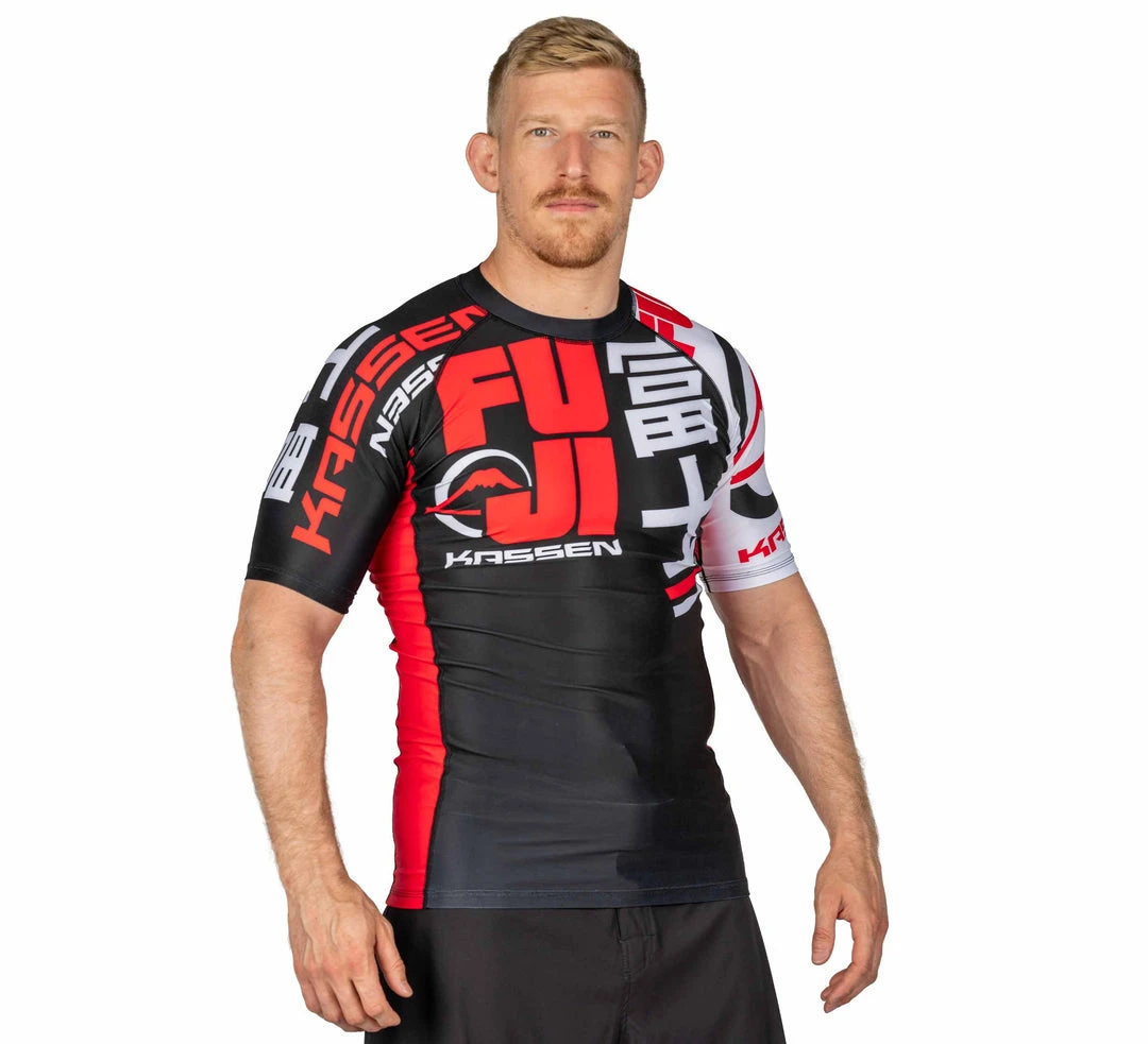 Deelux Kassen Short Sleeve Rashguard Red Jiu Jitsu Deelux Kassen Short Sleeve Rashguard Red Jiu Jitsu