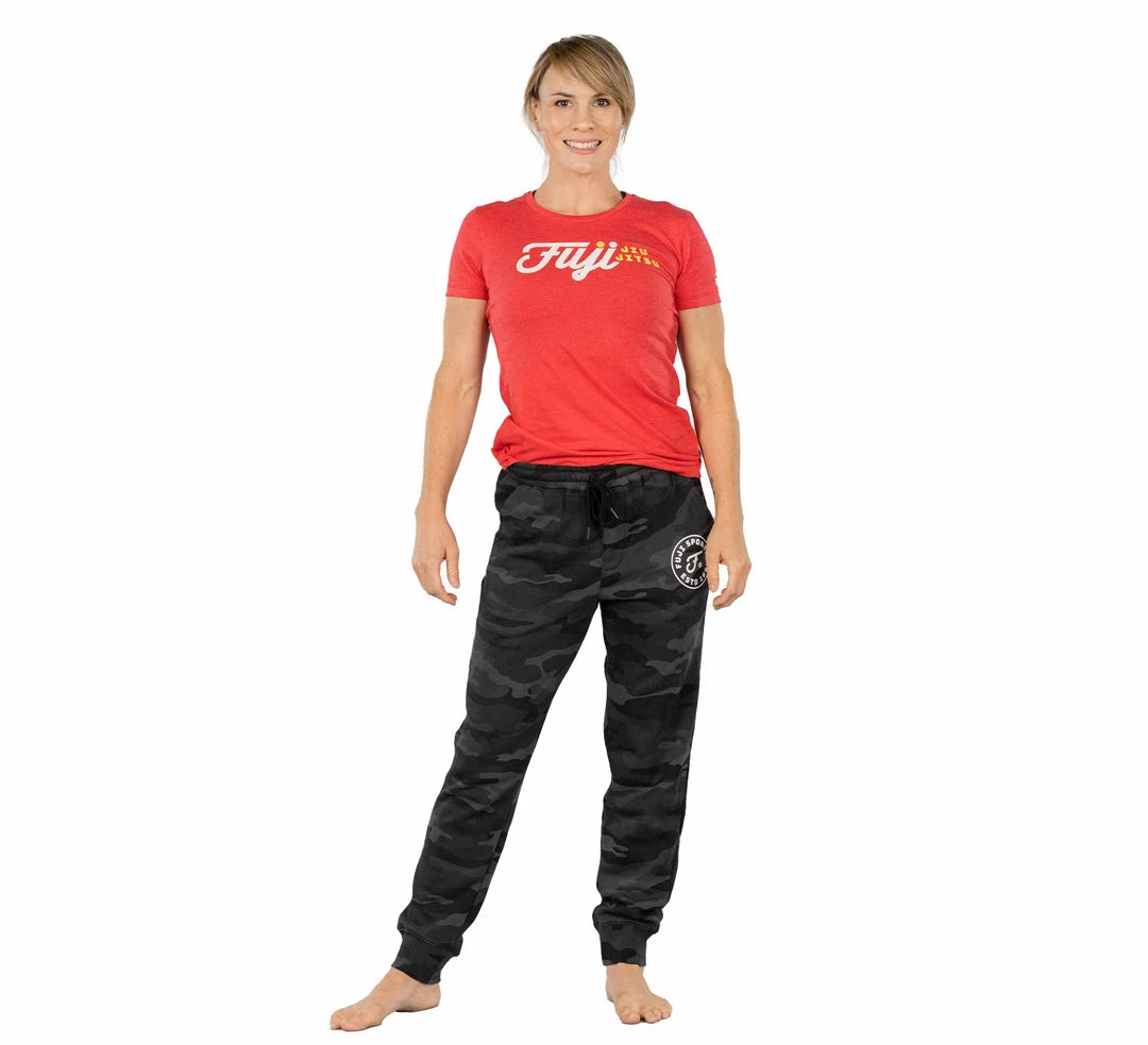 Graphic Ink Black Camo Womens Joggers 2 Graphic Ink Black Camo Womens Joggers