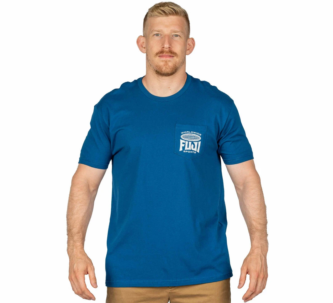 Graphic Ink Jiu Jitsu Global Pocket T-Shirt Blue 1 Graphic Ink Jiu Jitsu Global Pocket T-Shirt Blue