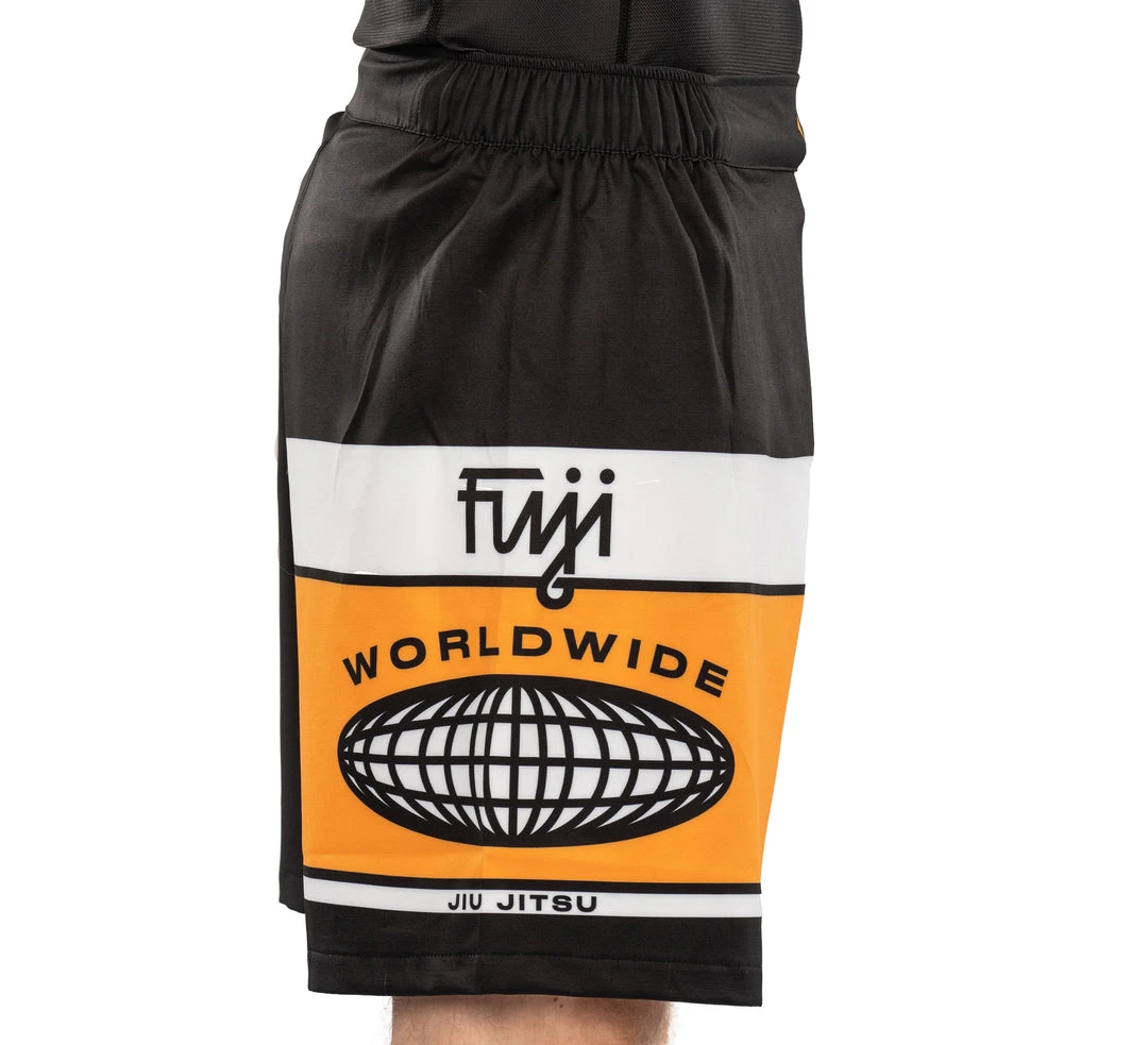 IMatt Sportswear Jiu Jitsu Electric Grappling Black Fight Shorts IMatt Sportswear Jiu Jitsu Electric Grappling Black Fight Shorts