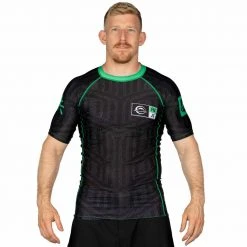 BFCM Jiu Jitsu Team FUJI Short Sleeve Rashguard Green