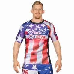 IMatt Sportswear Jiu Jitsu Americana 1776 Short Sleeve Rashguard