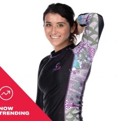 BFCM Kimono Kid's Long Sleeve Rashguard Purple