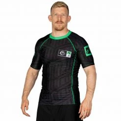 BFCM Jiu Jitsu Team FUJI Short Sleeve Rashguard Green 8 BFCM Jiu Jitsu Team FUJI Short Sleeve Rashguard Green