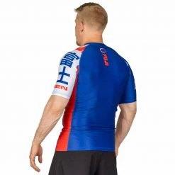 Deelux Jiu Jitsu Kassen Short Sleeve Rashguard Blue 3 Deelux Jiu Jitsu Kassen Short Sleeve Rashguard Blue