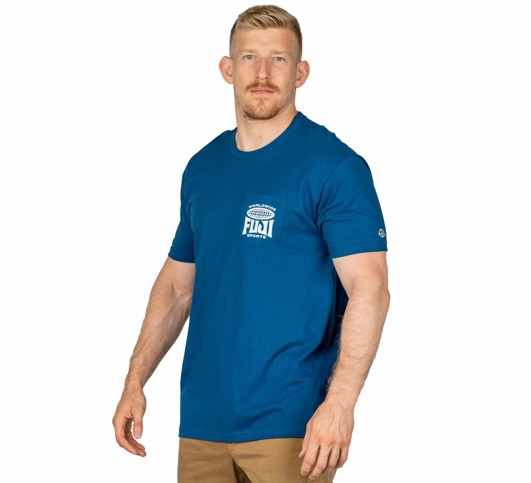 Graphic Ink Jiu Jitsu Global Pocket T-Shirt Blue 2 Graphic Ink Jiu Jitsu Global Pocket T-Shirt Blue
