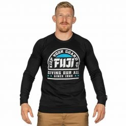 Graphic Ink Jiu Jitsu Grappling Crewneck Mens Sweatshirt Black