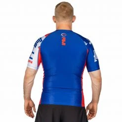 Deelux Jiu Jitsu Kassen Short Sleeve Rashguard Blue 4 Deelux Jiu Jitsu Kassen Short Sleeve Rashguard Blue