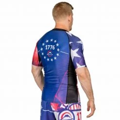 IMatt Sportswear Jiu Jitsu Americana 1776 Short Sleeve Rashguard