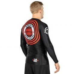 Blowout Outlet Retro Long Sleeve Rashguard Black