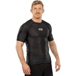 BFCM Flow Tech Short Sleeve Rashguard Black Jiu Jitsu