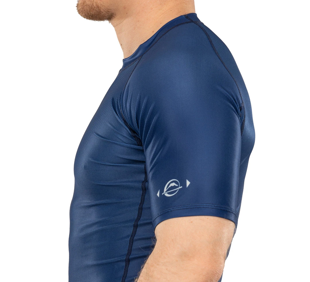 BFCM Jiu Jitsu Flow Tech Short Sleeve Rashguard Blue 4 BFCM Jiu Jitsu Flow Tech Short Sleeve Rashguard Blue