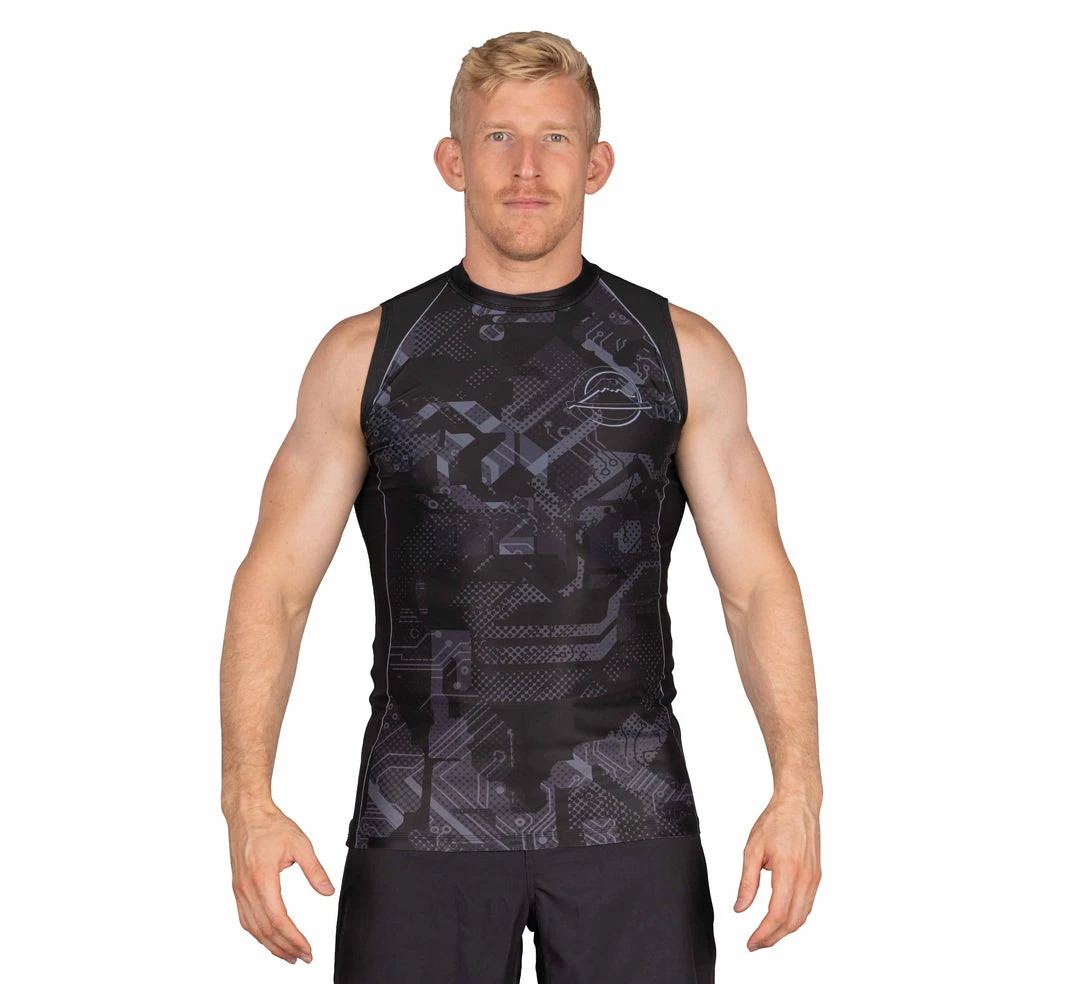 Deelux Matric Sleeveless Rashguard Black Deelux Matric Sleeveless Rashguard Black