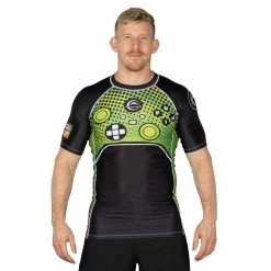 Blowout Gamer Series Short Sleeve Rashguard Green Outlet 10 Blowout Gamer Series Short Sleeve Rashguard Green Outlet