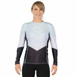 BFCM Jiu Jitsu Airlock Womens Long Sleeve Rashguard Blue