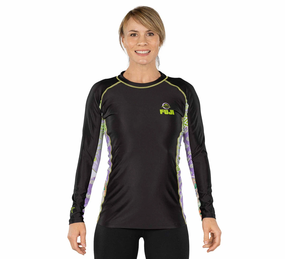BFCM Kimono Womens Long Sleeve Rashguard Green 2 BFCM Kimono Womens Long Sleeve Rashguard Green