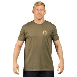 Graphic Ink Jiu Jitsu Martial Artist Shirt Green