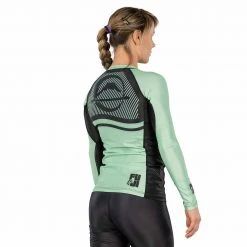 BFCM Script Women's Long Sleeve Rashguard Green Jiu Jitsu 8 BFCM Script Women's Long Sleeve Rashguard Green Jiu Jitsu