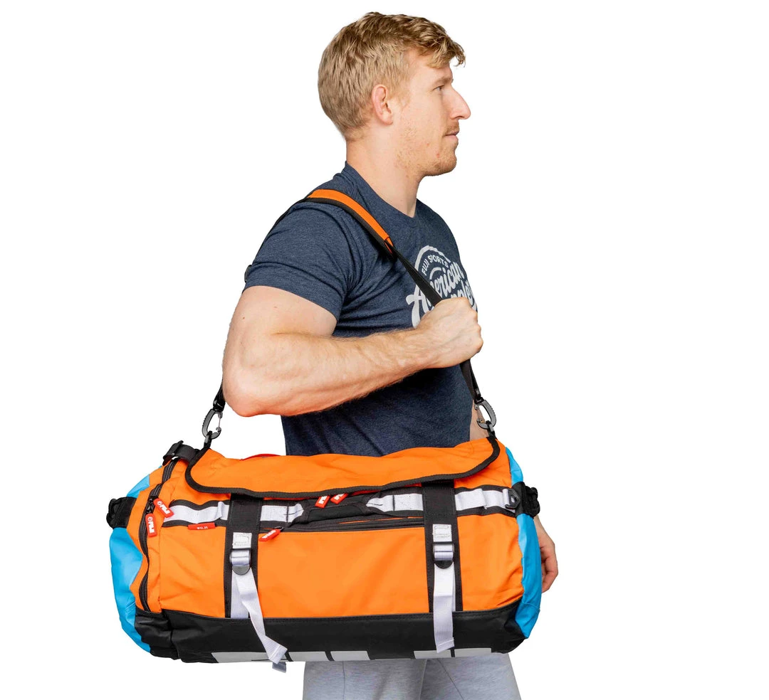 Meir Sports Gear Comp Convertible Backpack Duffle Orange 10 Meir Sports Gear Comp Convertible Backpack Duffle Orange