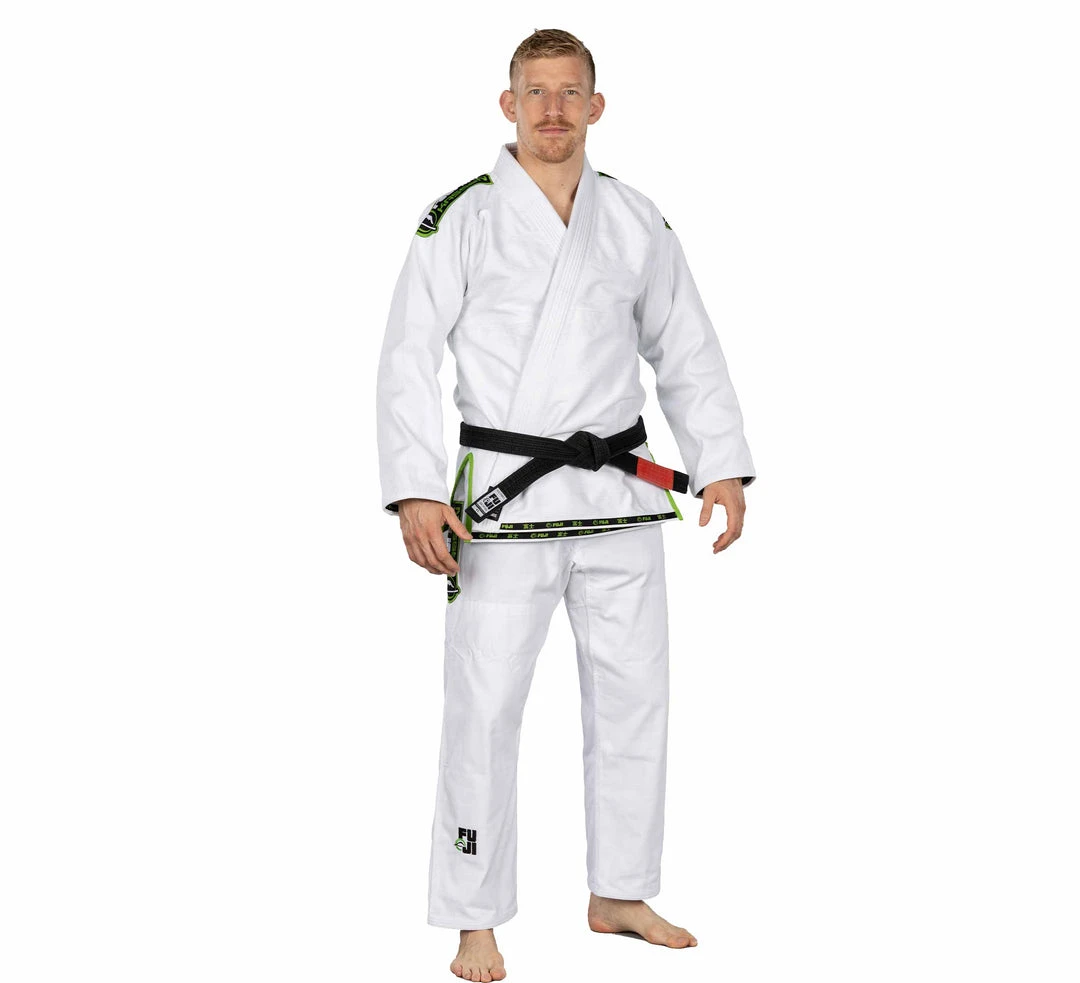Deelux Kassen 3.0 BJJ Gi White/Green Deelux Kassen 3.0 BJJ Gi White/Green