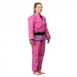 Deelux Suparaito Women's BJJ Gi Pink Blue