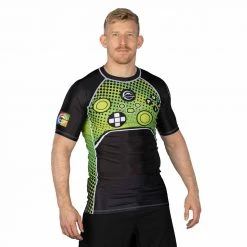 Blowout Gamer Series Short Sleeve Rashguard Green Outlet 11 Blowout Gamer Series Short Sleeve Rashguard Green Outlet