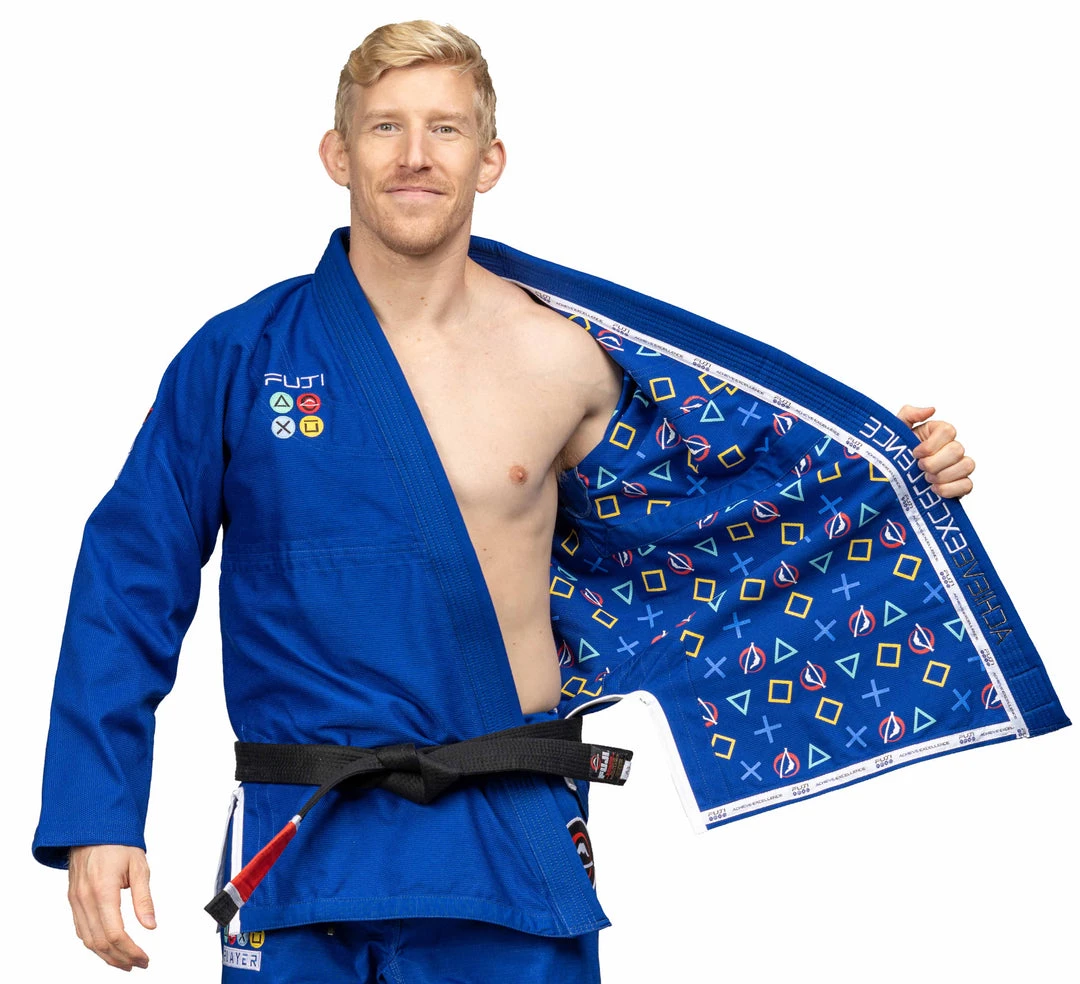 Blowout Suparaito BJJ Gi Gamer Series Blue Outlet Blowout Suparaito BJJ Gi Gamer Series Blue Outlet