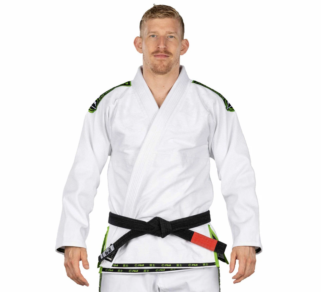 Deelux Kassen 3.0 BJJ Gi White/Green Deelux Kassen 3.0 BJJ Gi White/Green