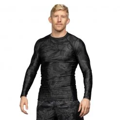 Deelux Fighting Spirit Rashguard Black-Green Jiu Jitsu
