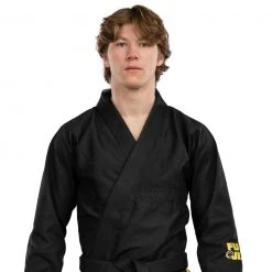 Deelux Ultra Lite BJJ Gi Black Jiu Jitsu