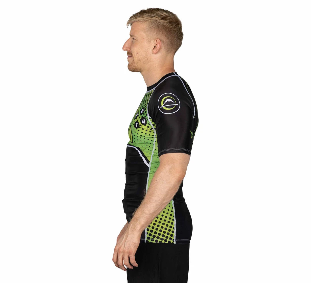 Blowout Gamer Series Short Sleeve Rashguard Green Outlet 7 Blowout Gamer Series Short Sleeve Rashguard Green Outlet