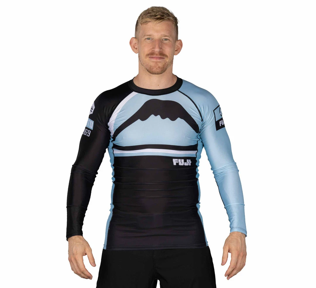 Blowout Mount Long Sleeve Rashguard Light Blue Blowout Mount Long Sleeve Rashguard Light Blue