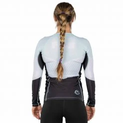 BFCM Jiu Jitsu Airlock Womens Long Sleeve Rashguard Blue