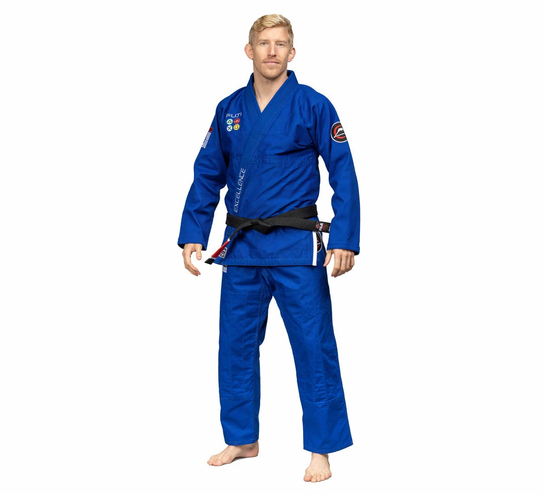 Blowout Suparaito BJJ Gi Gamer Series Blue Outlet Blowout Suparaito BJJ Gi Gamer Series Blue Outlet