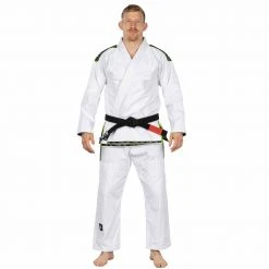 Deelux Kassen 3.0 BJJ Gi White/Green 2 Deelux Kassen 3.0 BJJ Gi White/Green