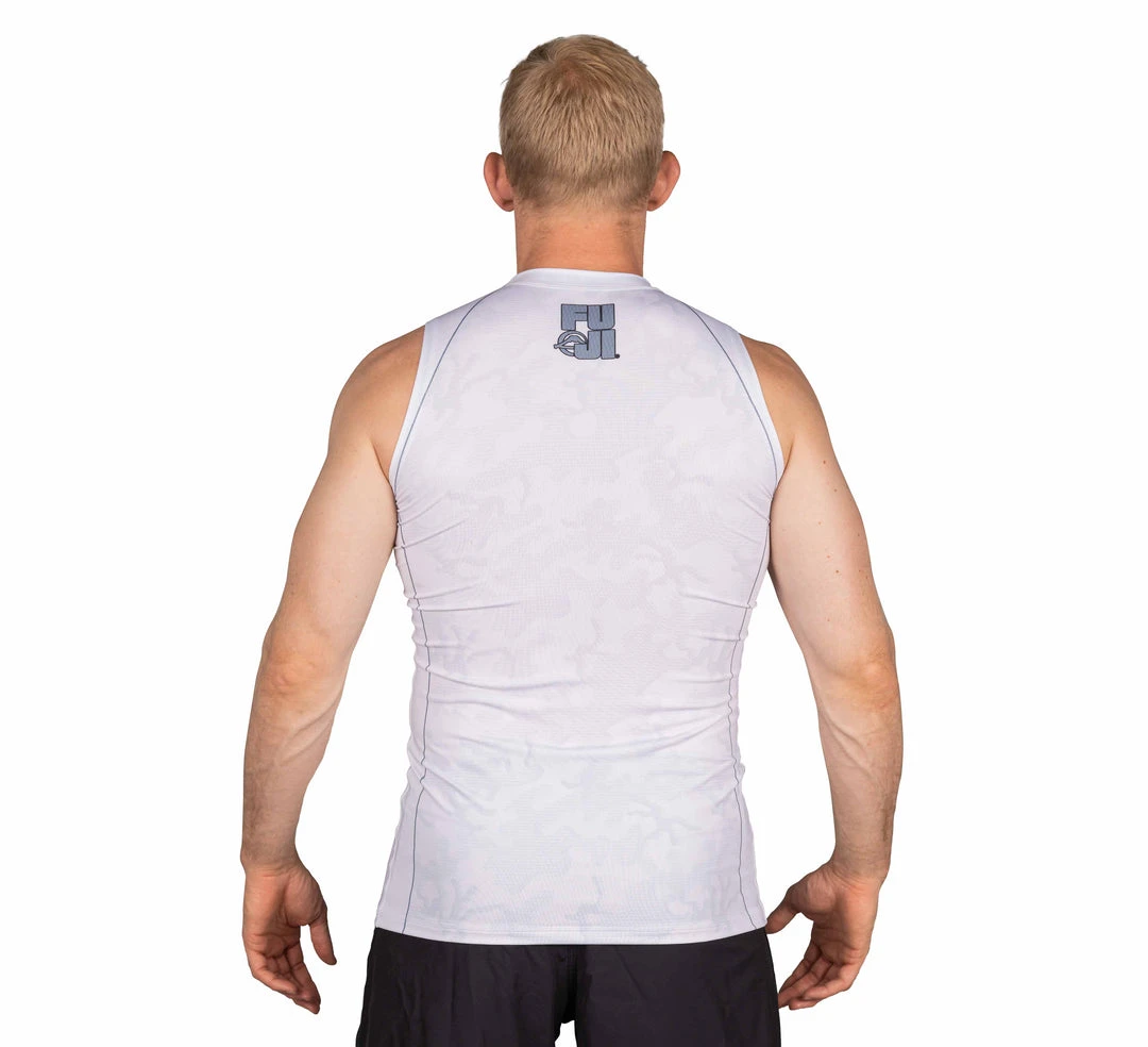 Deelux Combat Camo Sleeveless Rashguard White Jiu Jitsu Deelux Combat Camo Sleeveless Rashguard White Jiu Jitsu