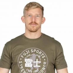 Graphic Ink Strength & Honor T-Shirt Green