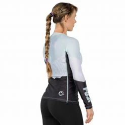 BFCM Jiu Jitsu Airlock Womens Long Sleeve Rashguard Blue