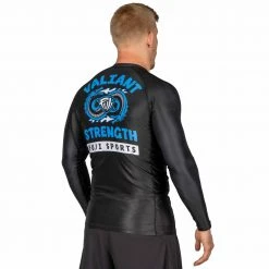 Blowout Valiant Strength Long Sleeve Rashguard Blue Outlet