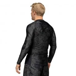 Deelux Fighting Spirit Rashguard Black-Green Jiu Jitsu