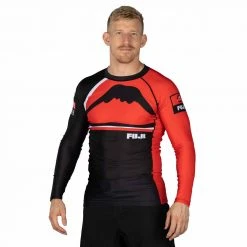 Blowout Mount Long Sleeve Rashguard Red