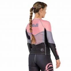 BFCM Jiu Jitsu Airlock Kids Long Sleeve Rashguard Pink